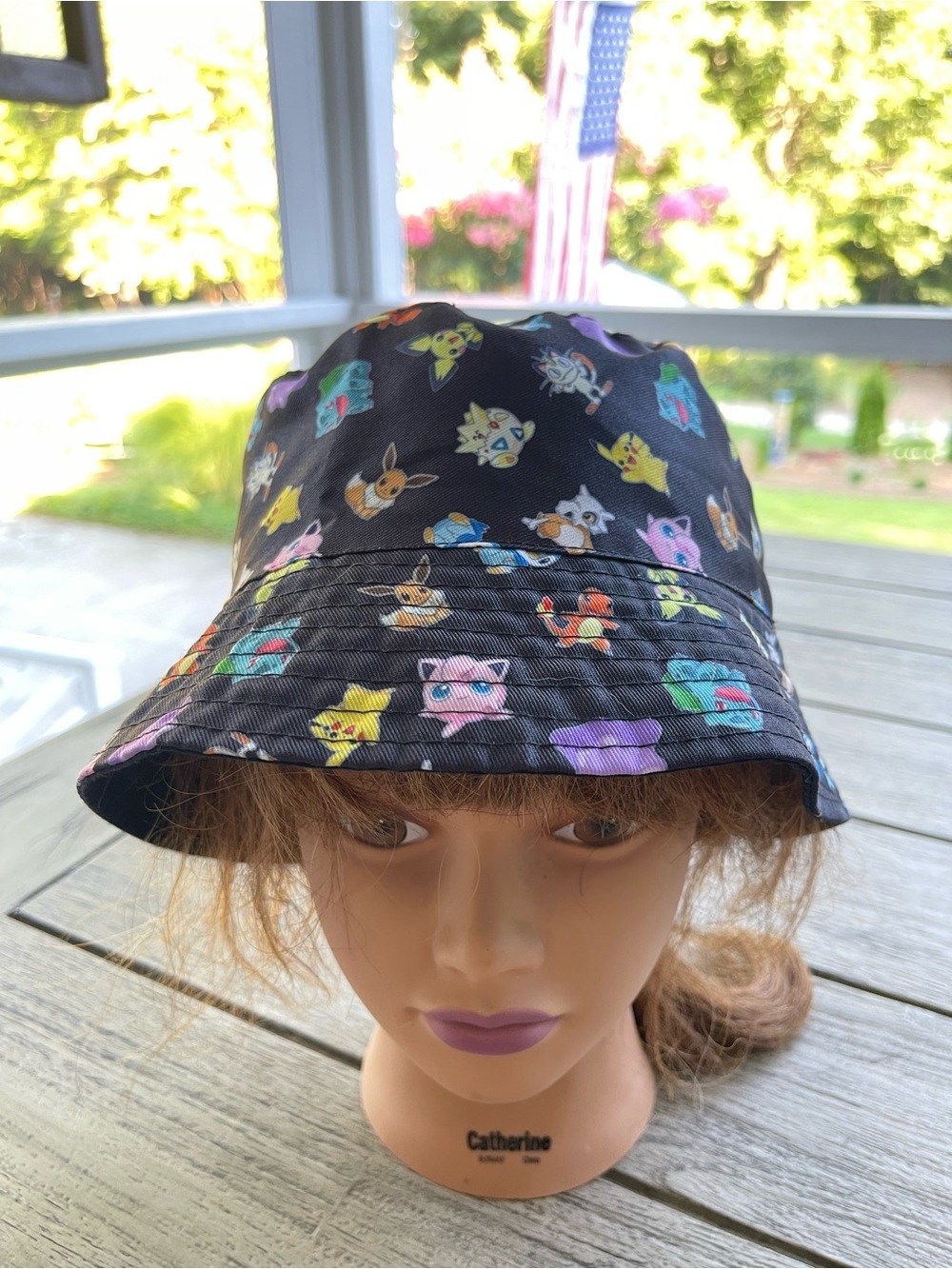 Pokemon Black Print Bucket Hat